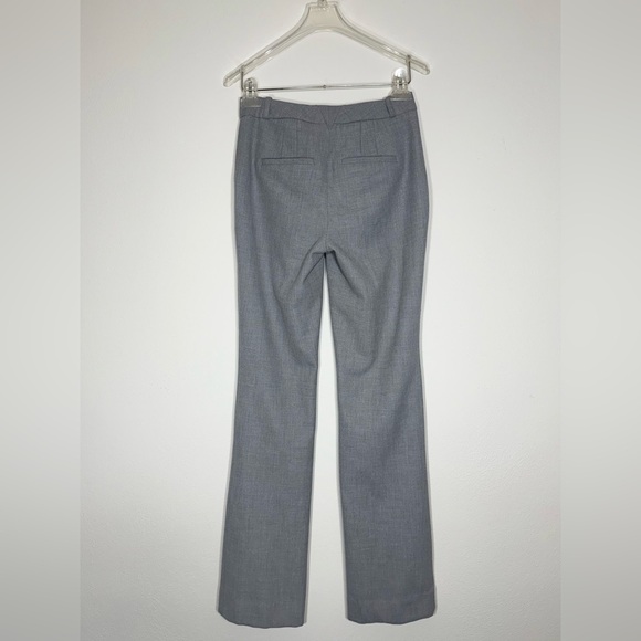 White House Black Market The Boot Gray SailorTrousers Long Fit Size 00L Workwear - Picture 2 of 9